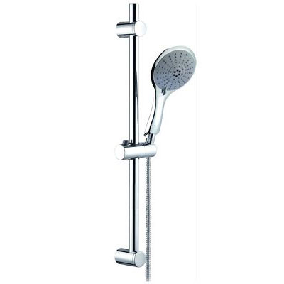 Round Shower Sliding Bar Shower Set  | 5 Functions Water Saving Handheld Shower Heads |1.5M Shower Hose  