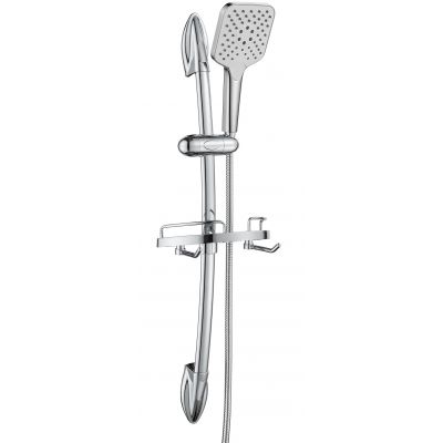 New Design Shower Sliding Bar with One Spa Function Square Hand Shower Head Easy Clean